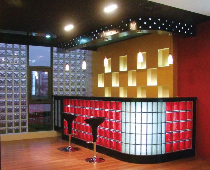 190*190*80MM Glass Block Crystal Glass Bricks with Hollow DIAMOND Glass Block 190*190*80MM 