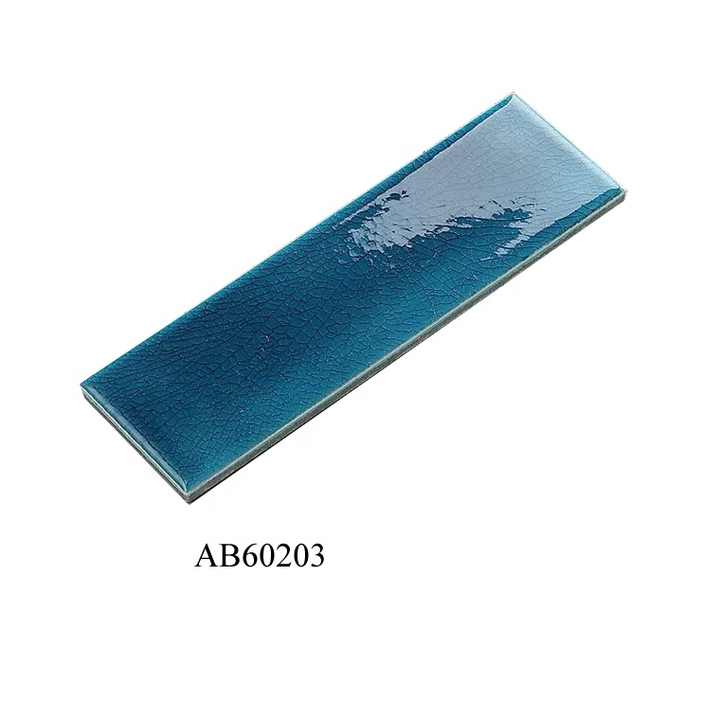 Polished solid color ceramic mosaic tiles for shower bathroom wall 