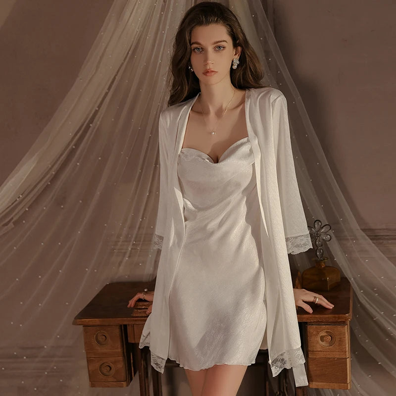 Đầm Ngủ Quyến Rũ Ice Silk Dáng Suông Size Lớn