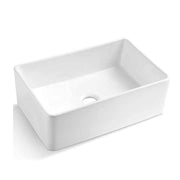 33" LX 20" W CUPC White Fireproof Porcelain Rectangular Single Bowl Sink 