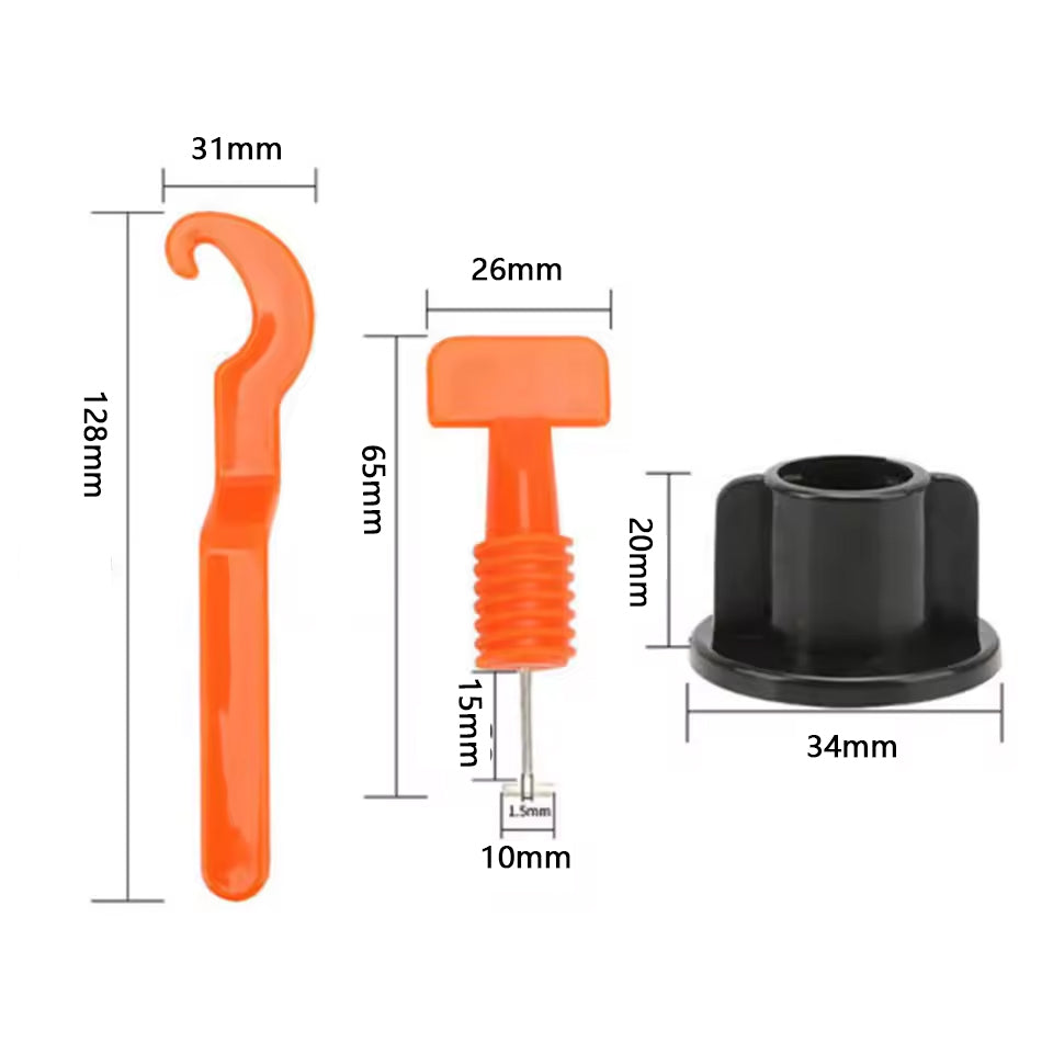 Best quality professional ceramic tile leveling system with 1.5mm plastic wedge 