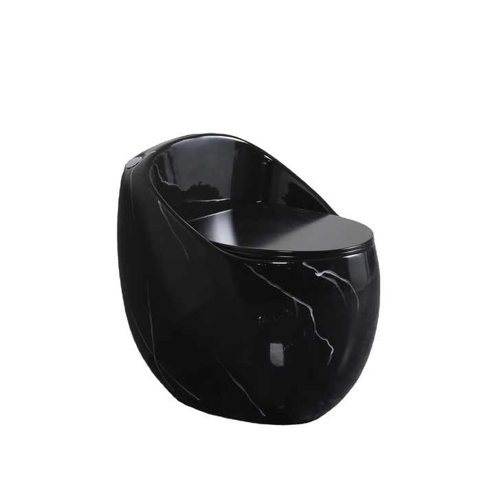 Hot selling one piece round ceramic toilet hot color, toilet sanitary ware for sale 
