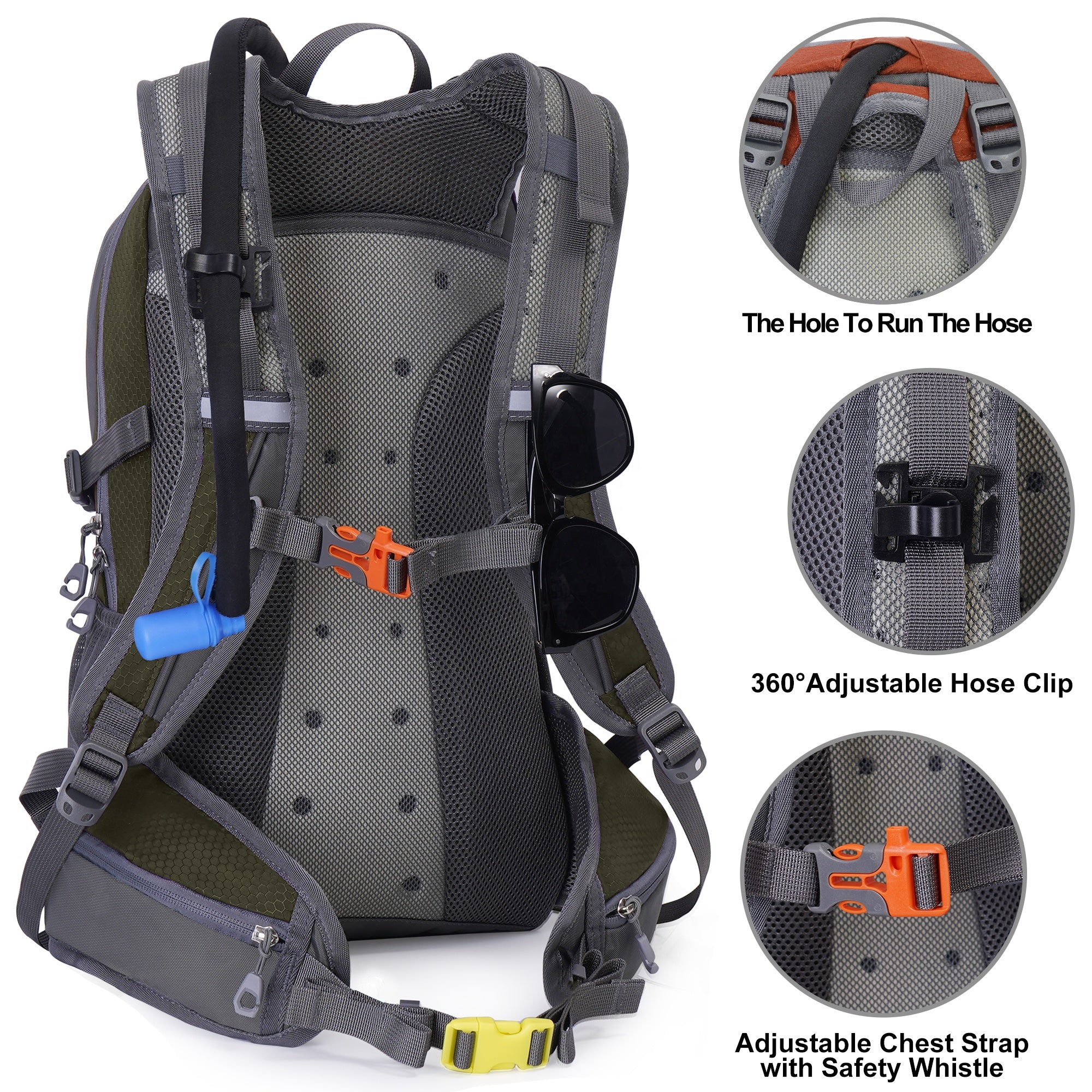 Ultralight Waterproof Sports Backpack with Back Protection