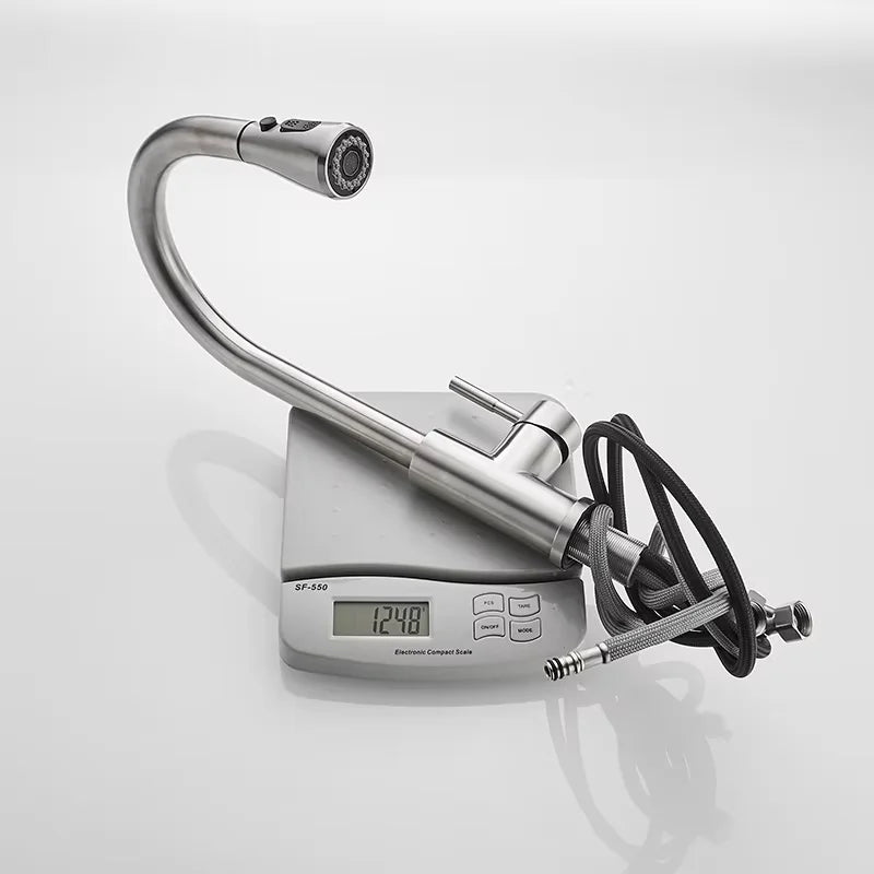 Modern Contemporary Ceramic Smart Kitchen Kitchen Faucet Touch Sensor Instant Hot Water Tap Kitchen Brass Drop Ship Brushed FLG