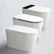 Ceramic Self Cleaning, Floor Mounted Smart Toilet, S Trap Smart Toilet, Luxury Bidet for Hotel 