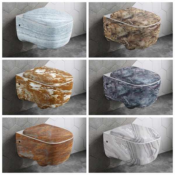 P Trap Eco-Friendly Wall-Hung Toilet Sanitary Ware Space-Saving One-Piece Ceramic Toilet Toilet 