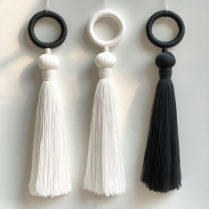 JZ Home Decor Wave Wall Art Bohemian Macrame Luxury Decoration Cotton Tapetry Wall Decor Art Wall Hanging 