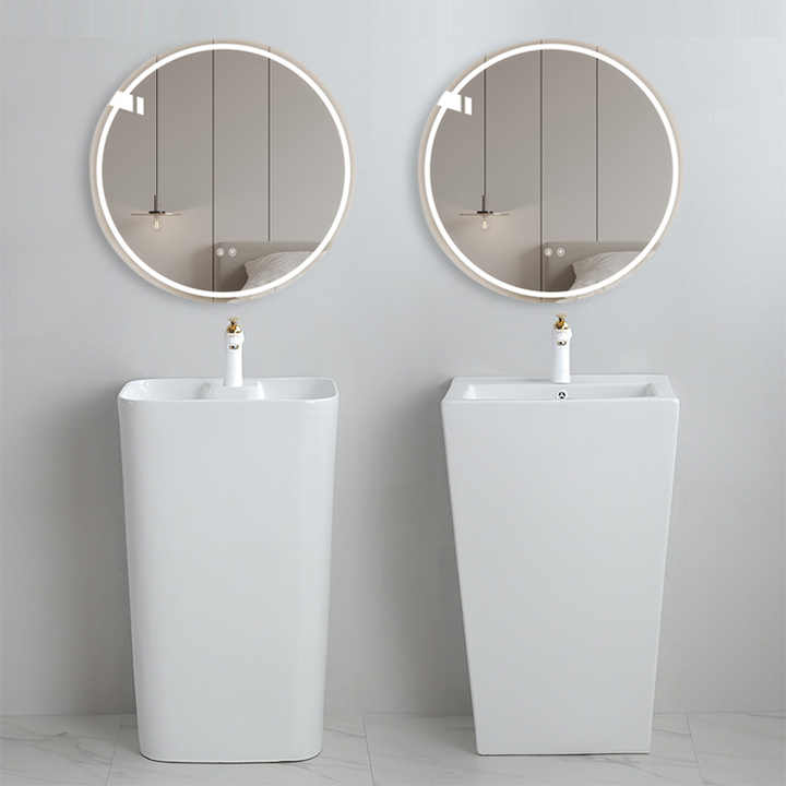 Modern sanitary ceramic wash basin Pedestal wash basin for bathroom 