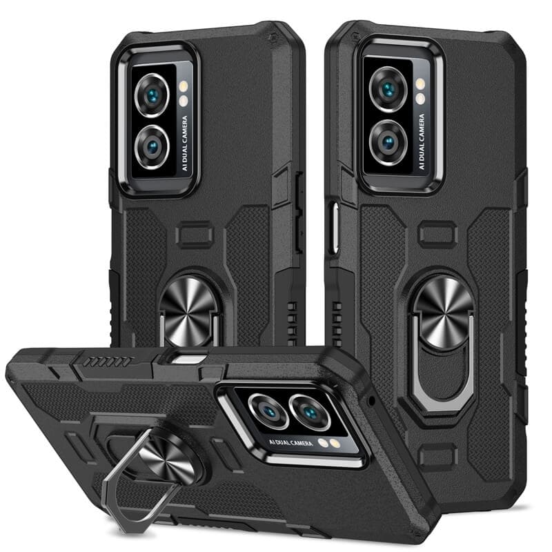 Wholesale High Quality TPU Phone Case Shockproof Anti-slip Magnetic Cover Built-in Wireless Charging Ring Holder for Oppo A57 