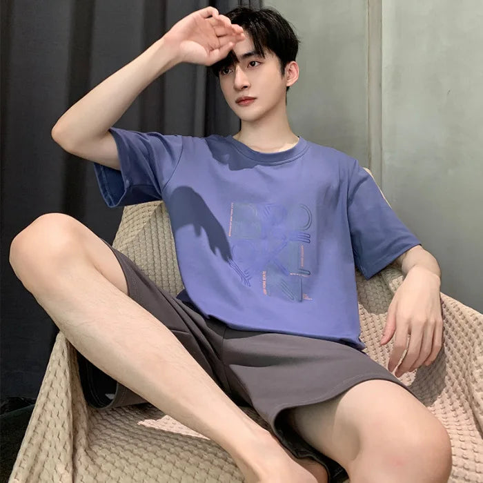 SAMWESTART Men's Modal Cotton Cool Summer Pajamas