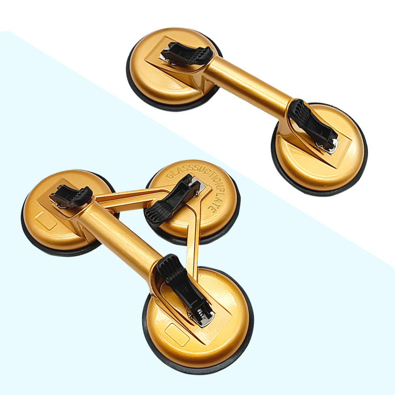 Aluminum alloy glass vacuum head with 3 jaws and 3 handles 
