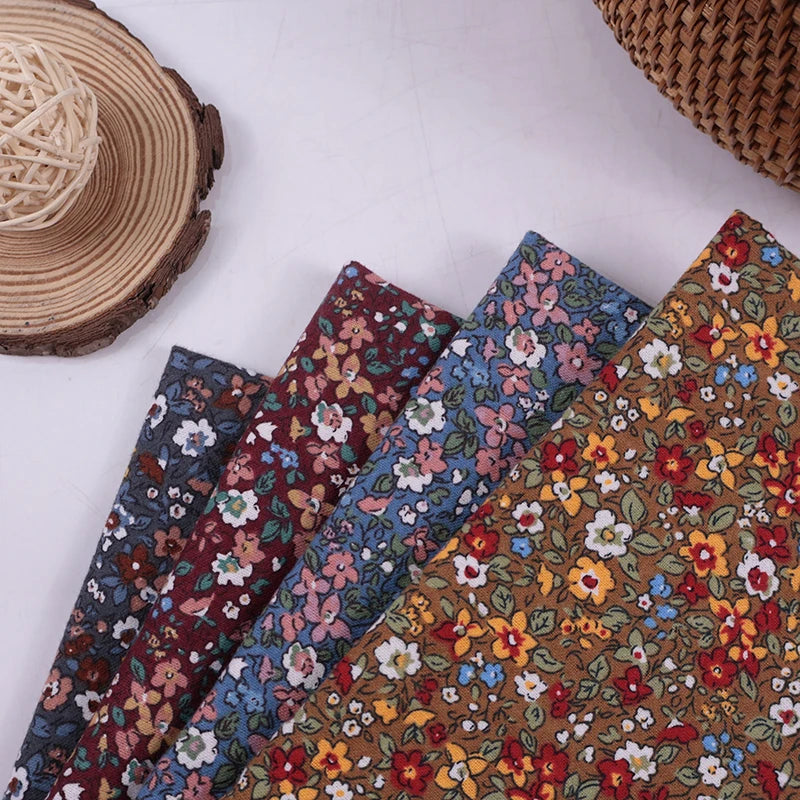 Vải Cotton Họa Tiết Tim Nơ Bướm Cho Quần Áo Nữ & Bé