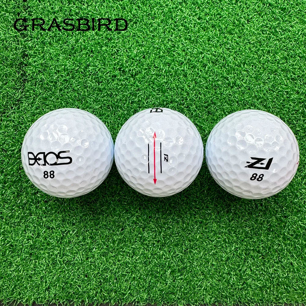 White 3-Piece Golf Ball - Box of 12 Long Hit Balls