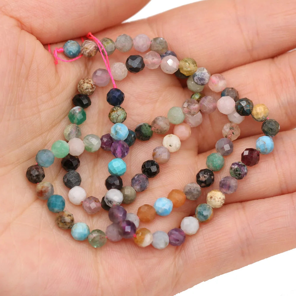 Natural 4mm Rose Quartz Beads Bracelet