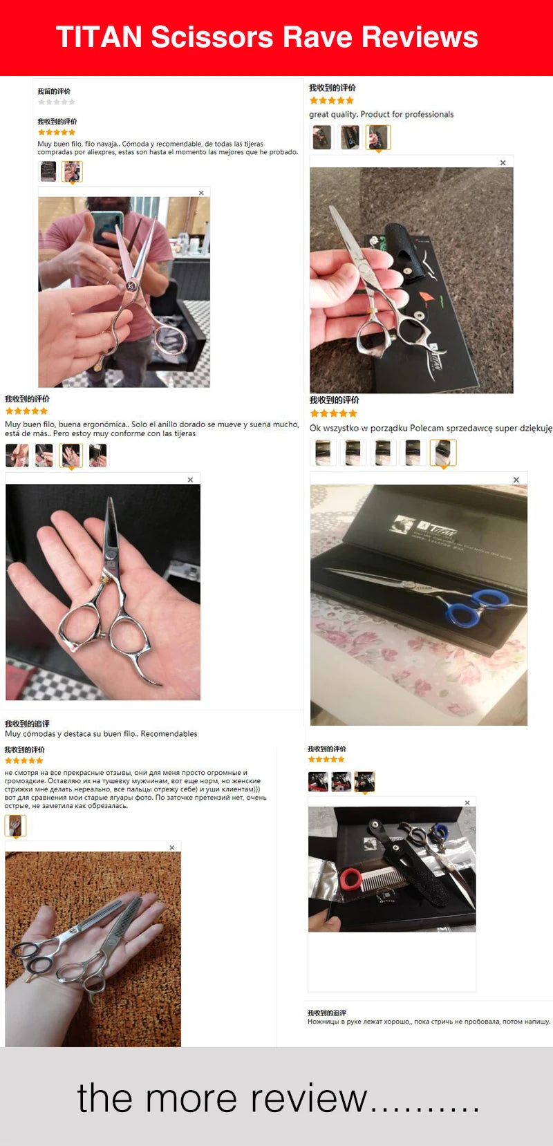 ###Professional Japanese TITAN Hair Cutting Scissors 5.5-6.0