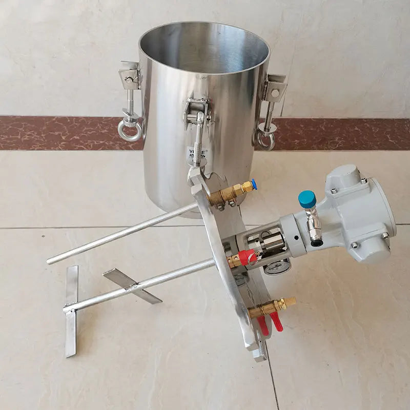 304 Stainless Steel Agitating Spray Paint Pressure Pot Tank with 20L 25L Air Powered Agitator Automatic Mixing Pressure Vessel - Daisan Mart