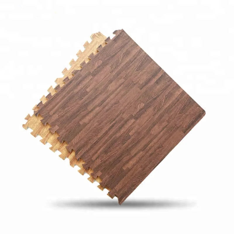 Wooden Grain Mats Foam Interlocking Mats Each Tile 1cm Thick Flooring Wood EVA Puzzle Mat - Daisan Mart