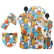 Custom Golf Club Cover Logo, Magnetic Clasp, Graffiti Style