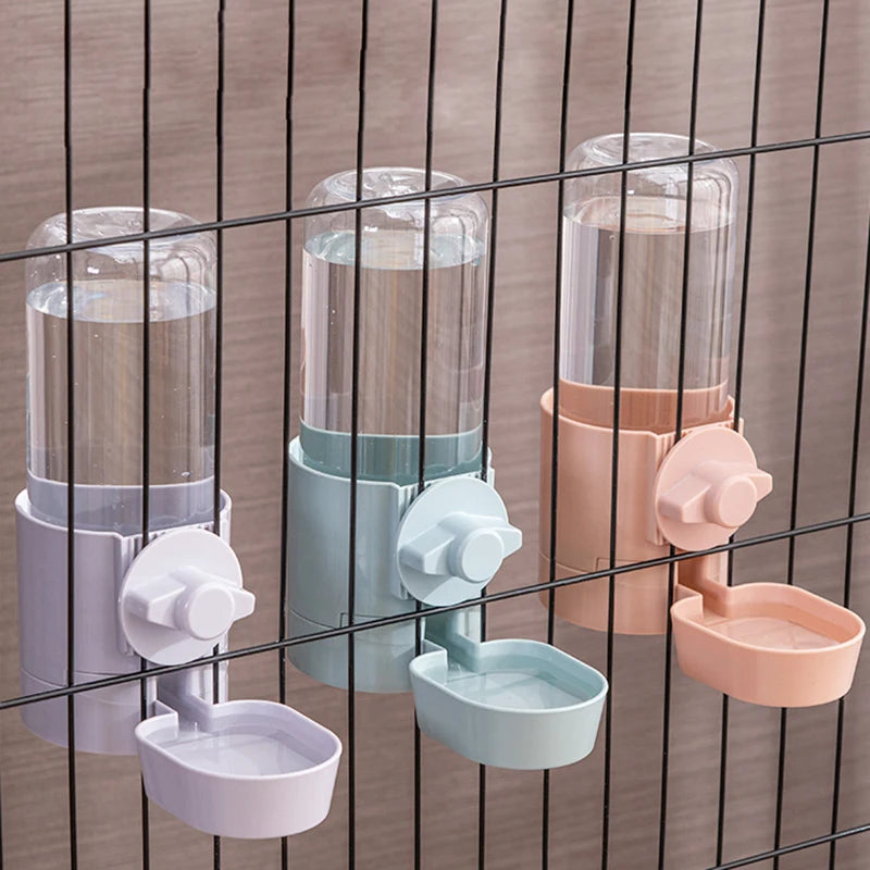 Automatic Pet Feeder Cage Hanging Bowl Water Bottle Food Container Dispenser For Puppy Cats Rabbit Birds Pet Feeding Product - Daisan Mart