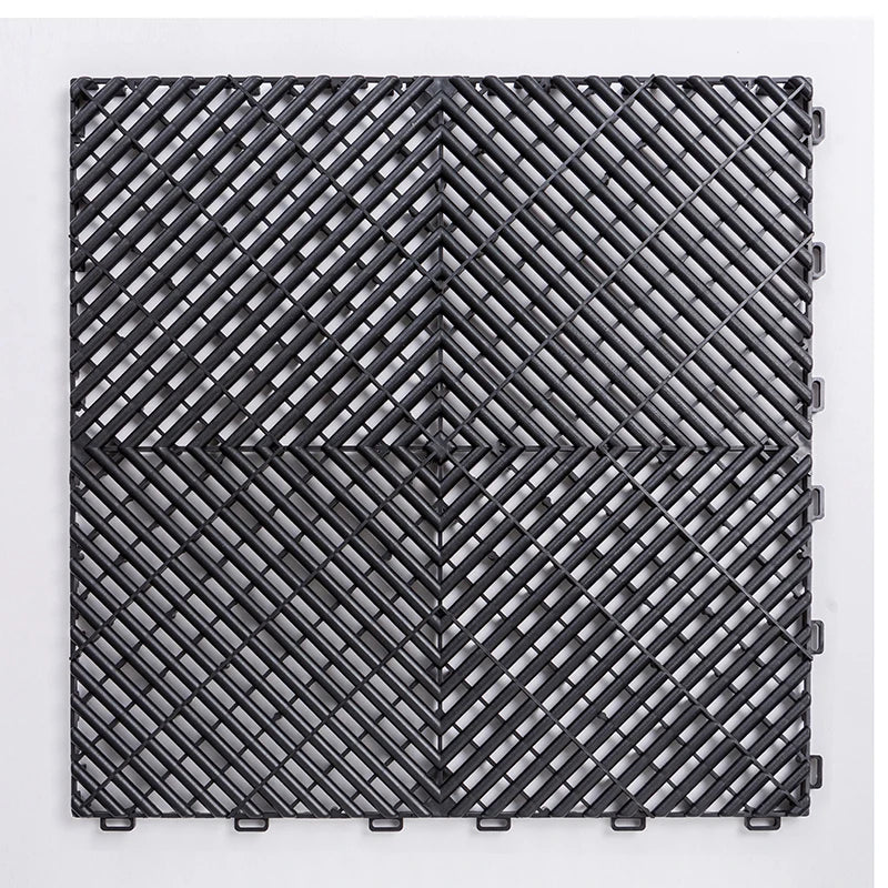 Modular Vented Floor Tiles for Garage Workshop - Anti-Slip Surface, Quick Drain Design - Daisan Mart
