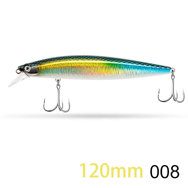 D1 Minnow Fishing Bait Suspending Floating 145mm/120mm Artificial Wobblers For Bass Tuna Flatfish