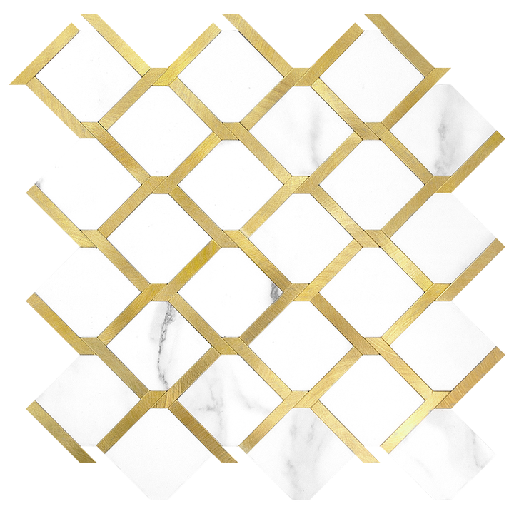 2023 New Style Anti-Mold Aluminum Bathroom Wall Tiles Peel and Stick for Crafts 