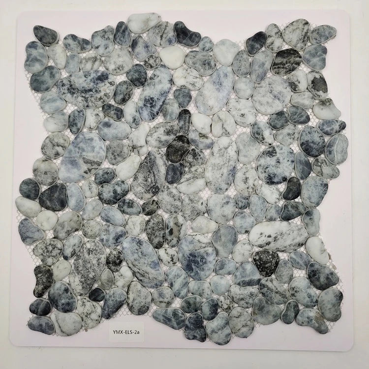 Factory Supply Bathroom Wall Tiles  Mixed Color Pebble Art Mural Wall Tiles Glass Mosaic SS-01 - Daisan Mart
