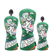 Mahjong Embroidered PU Leather Golf Club - Unique Style