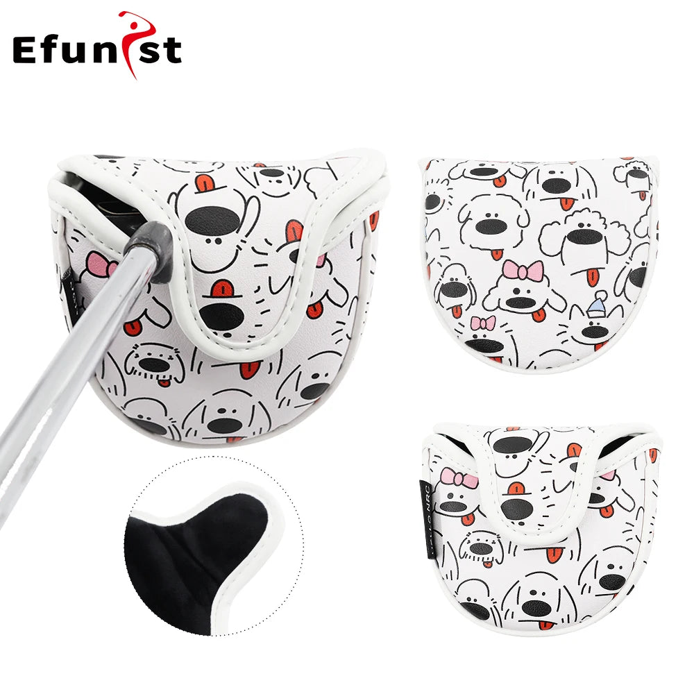 High Quality Magnetic Printed Puppy Golf Club Cover