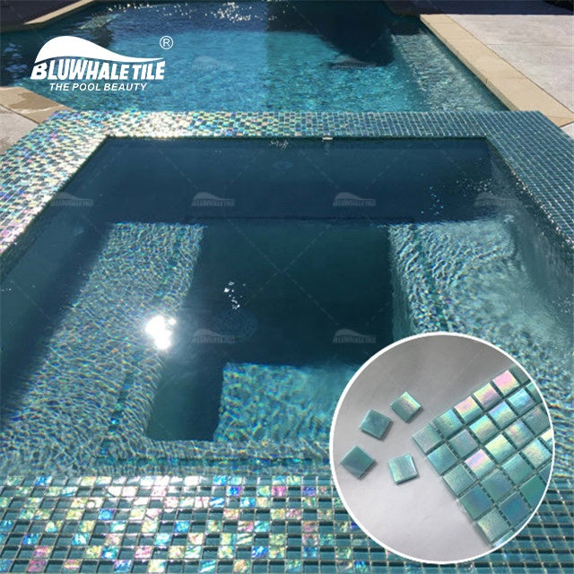 Bluwhale Mother of Pearl Swimming Pool Mosaic Tiles 