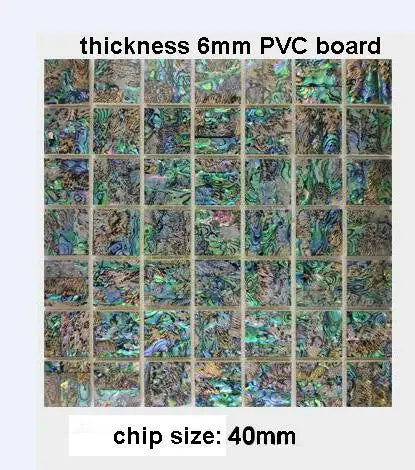 Square Abalone Mother of Pearl Mosaic Tile Shell Mosaic Interior Wall Kitchen Backsplash Tabletop Carpet Veneer - Daisan Mart