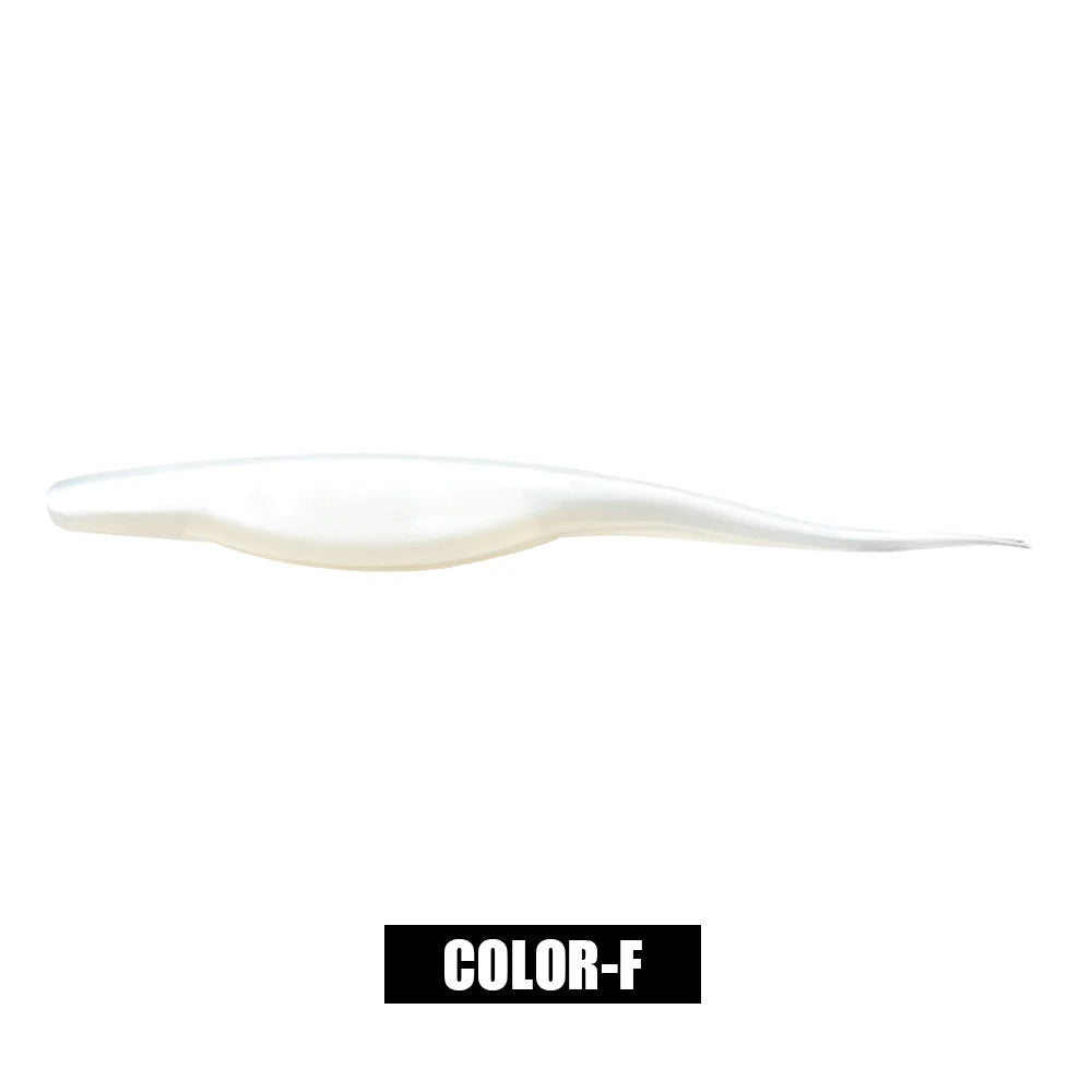 Rosewood Jerk Shad TPR Floating Soft Bait Fishing Lure Drop Shot Jerk Bait Minnow Use Jighead For Sea Fishing Perch Zander Bass