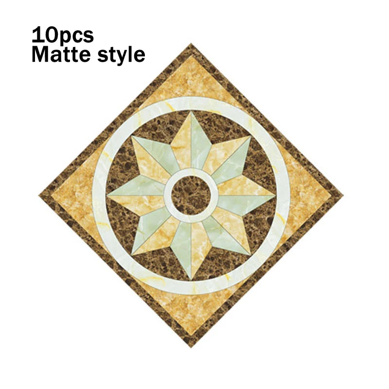 8cm Waterproof Wall Tiles - Set of 10 PVC Pieces