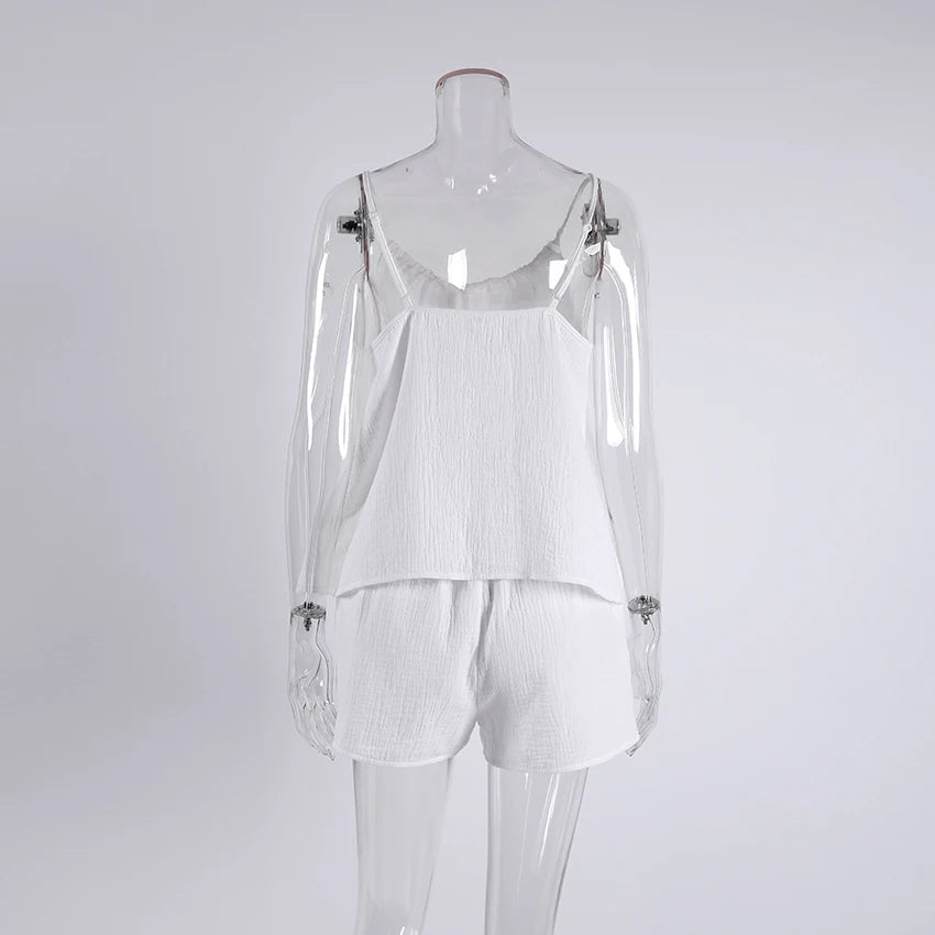 QINSI 2025 Cotton Pajamas Women Sexy Summer Straps