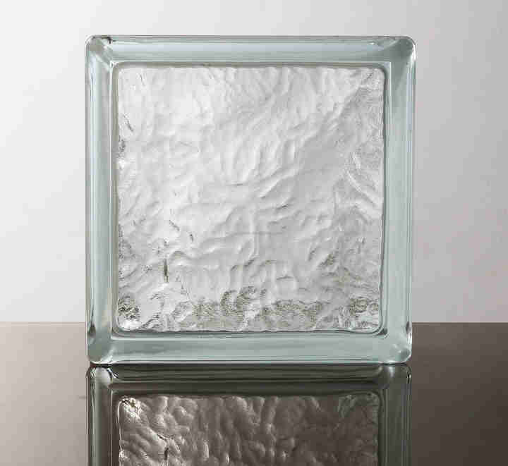 Hollow Crystal Glass Block Transparent Exterior Wall Art Partition Bathroom Custom Pattern Renovation 