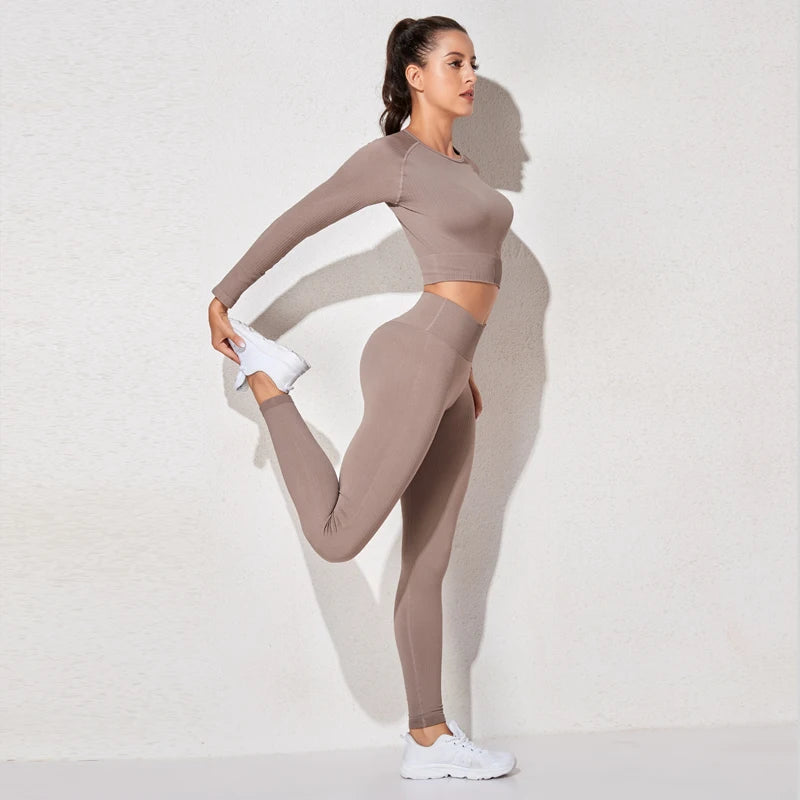 Áo Tập Yoga Dài Tay Không Đường May Cho Nữ - Daisan Mart