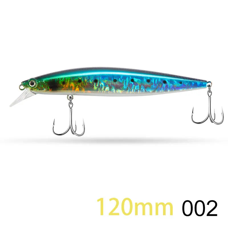 D1 Minnow Fishing Bait Suspending Floating 145mm/120mm Artificial Wobblers For Bass Tuna Flatfish