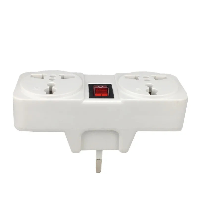 White Portable Universal Wall Aocket EU US UK Extension Socket 250V 6A 10A 125V Power Converter Plug Adapter with on off Switch