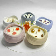 OMK crystal handmade cement smokeless irregular jar soy wax aromatherapy fragrance souvenir scented candle wholesale 