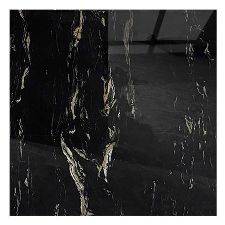 Factory Supply Dark Marble Pattern Ceramic Tiles Porcelain Floor Tiles 80x80 Faux Marble Floor Tiles For Living Room Black