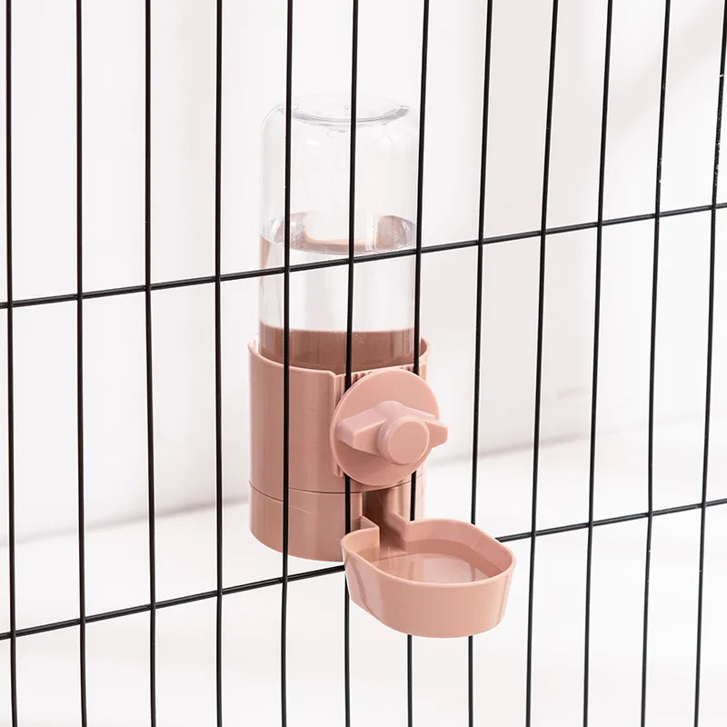 Automatic Pet Feeder Cage Hanging Bowl Water Bottle Food Container Dispenser For Puppy Cats Rabbit Birds Pet Feeding Product - Daisan Mart