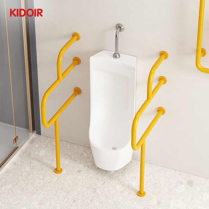 Elderly Urinal Handrail, Anti-slip Shower, Wall Mounted, Floor Mounted, 304 Stainless Steel, SS304 Bathroom Safety 