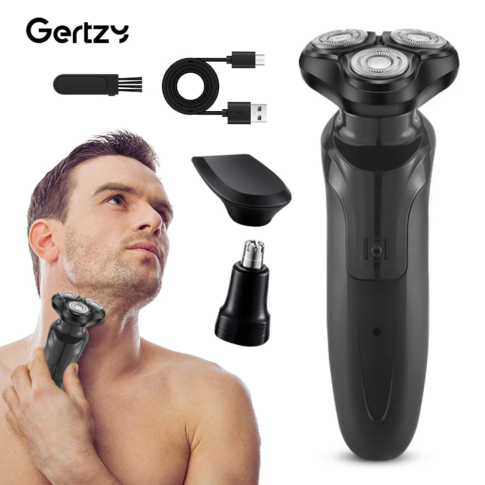 Máy Cạo Râu 3 Trong 1 Đa Năng Sạc USB, Đổi Đầu