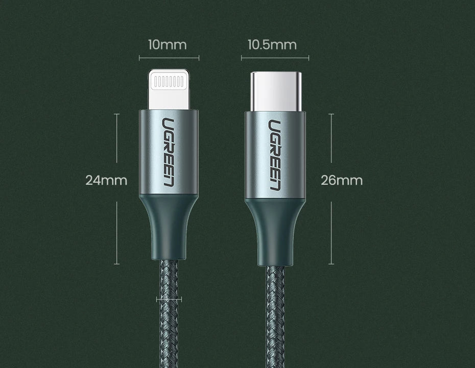 Ugreen MFi USB-C Lightning Fast Charging Cable 20W For iPhone