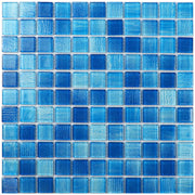 Factory wholesale high quality swimming pool tiles glossy glass crystal mosaic 