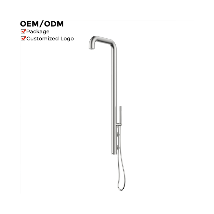 Stainless Steel Outdoor Shower Wall Mounted Hot Cold Swimming Pool Faucet