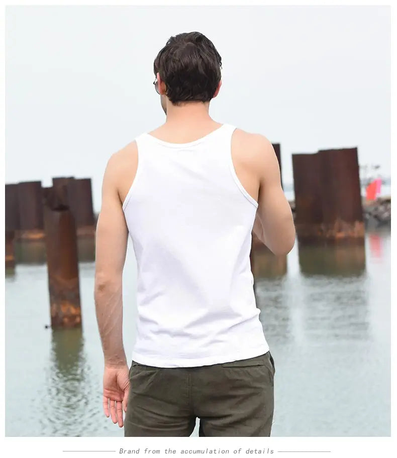 Áo Ba Lỗ Nam Mùa Hè Gym Cotton Đơn Giản 50K - Daisan Mart