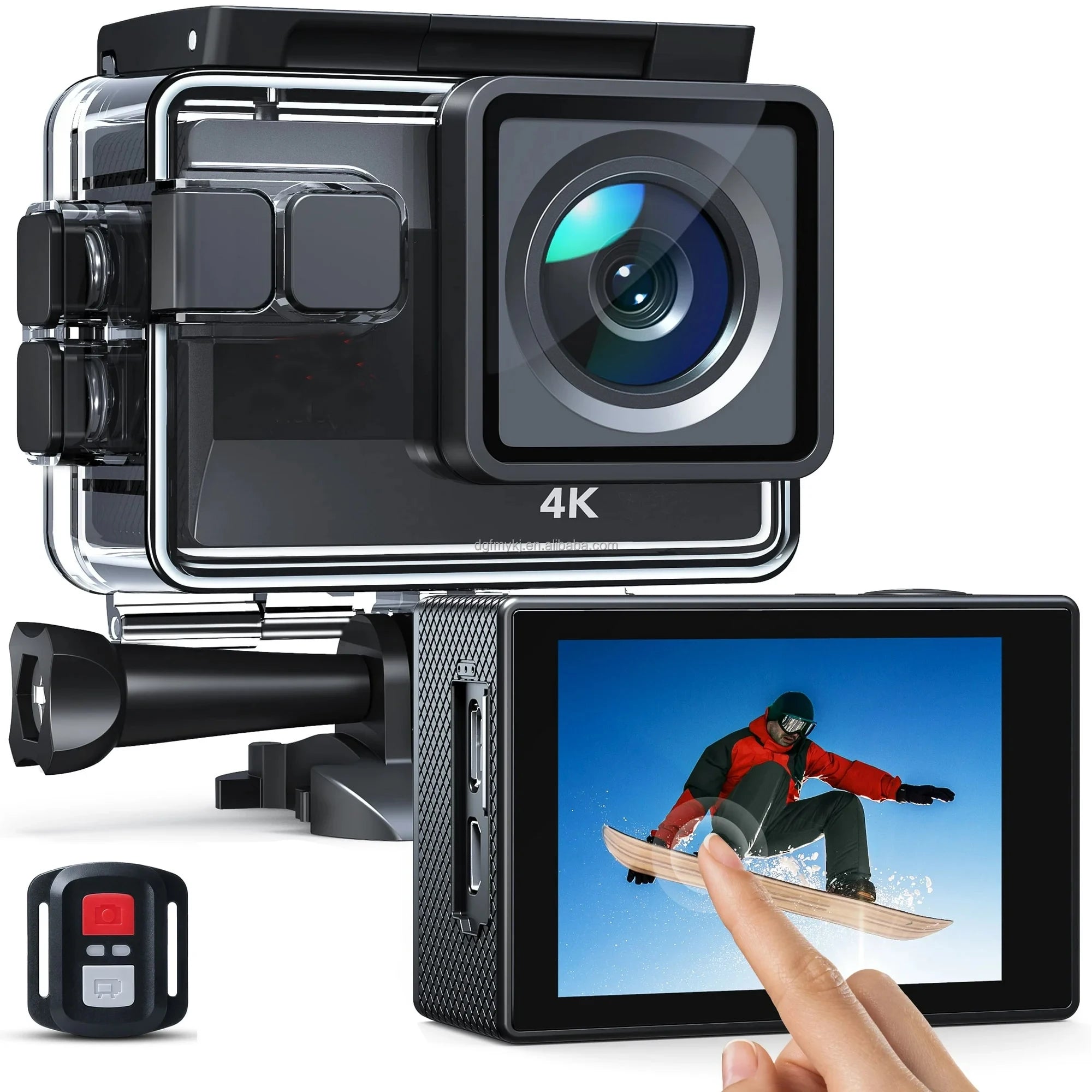 4K Waterproof WiFi Sports Camcorder 170° Wide Angle
