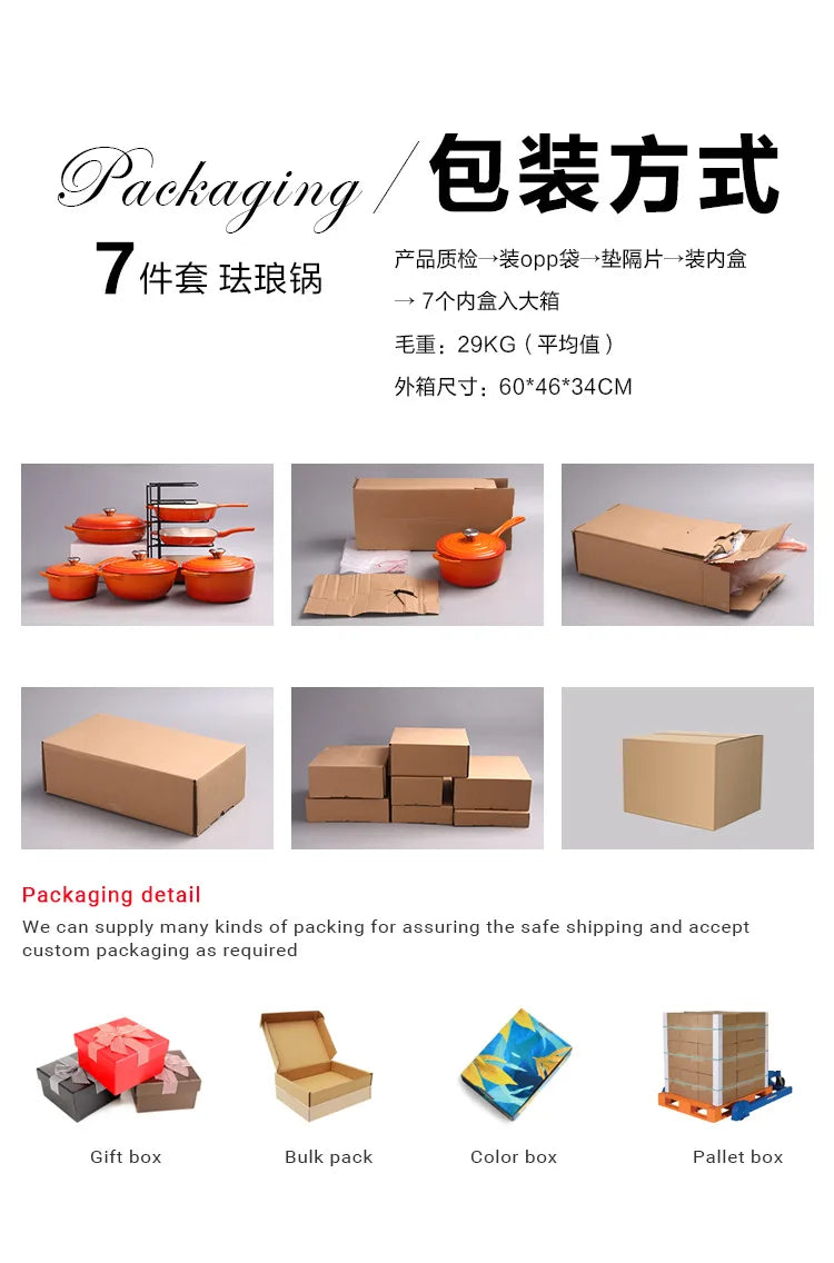 Bộ Nồi Chảo Gang Tráng Men Đa Năng Bền Bỉ