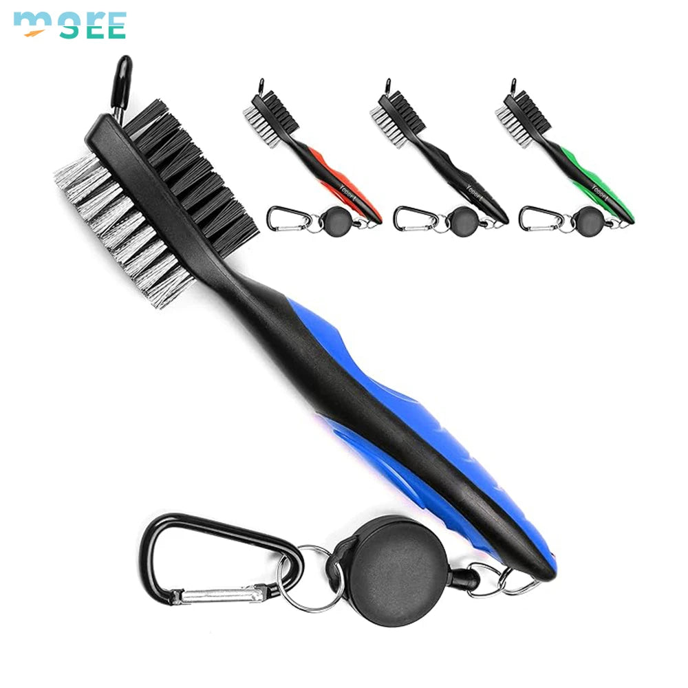 2Ft Retractable Cord &amp; SeeMore Golf Brush with Aluminum Hook